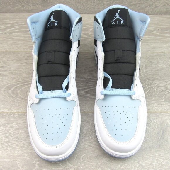 Air Jordan 1 Mid SE Ice Blue Sneakers Men's Size 12 NEW - Picture 6 of 16